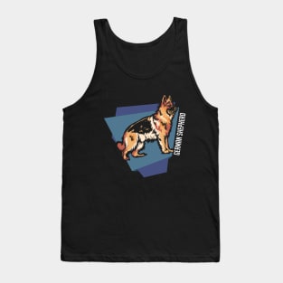 German shepherd in abstract Tank Top